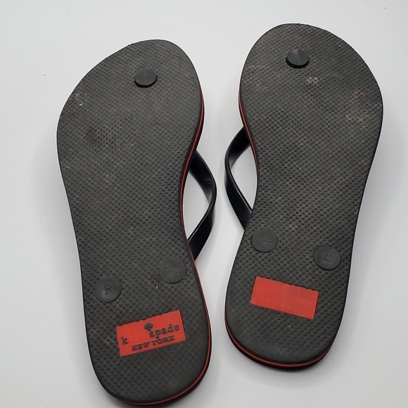 Kate Spade Chili Pepper Flip Flops size 5 / 6 - Picture 11 of 14